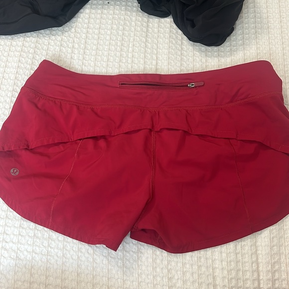 Dark red lululemon shorts - Picture 2 of 3